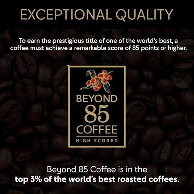 Beyond 85 Colombian Coffee Bundle – Espresso & Home Whole Bean Coffee (2 x 340g) – Bold Espresso & Smooth Roast – Ideal for Lattes, Drip, French Press & More