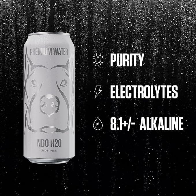 NO DAYS OFF Premium Water - 12 Pack, 16 fl oz, Still - 8.1pH Alkaline Ultra-Purified Reverse Osmosis with Electrolytes & Minerals - Calcium, Magnesium, Potassium - BPA-free 100% Recyclable Cans