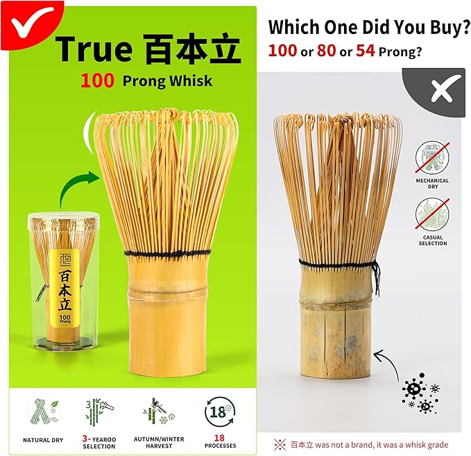 TEANAGOO Matcha Whisk Set,7 Pcs Matcha Set,Matcha Kit for Ceremony,Matcha Tea Set for Making Breakfast/Latte,Starter Kit Set and Bowl with All Accessories,Gift for Friend/Family