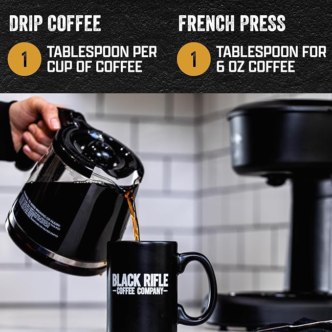 Black Rifle Coffee Company Fit Fuel, 12oz Bag, Whole Bean Medium Roast - Roasted Blend Made from Arabica Beans - Colombian & Brazilian Beans - Veteran Founded & American Made