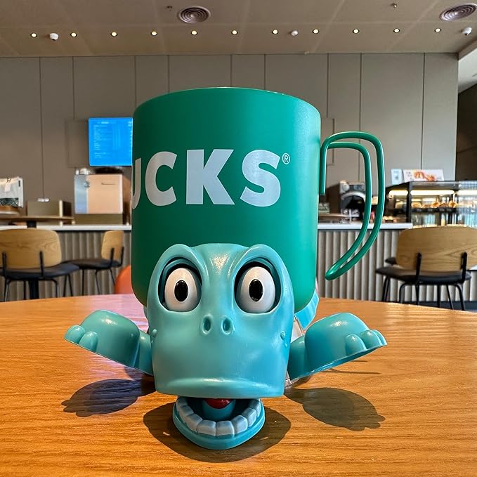 JOD® Turtle Cup Holder,Turtle Coaster with Funny Expression, 2 PCs Cup Holder with Liftable Limbs & Expressive Face for Turtles,Tortoise Lover Gag Gifts Home Decor(2pc-Green Blue)
