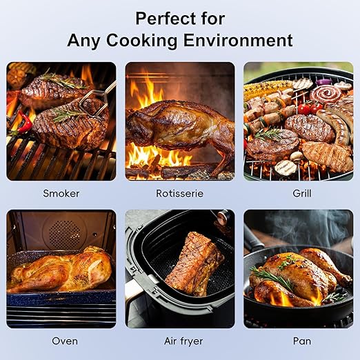 Newise Wireless Bluetooth Meat Thermometer - 2 Probes & App Control, Valentines Day Birthday Gifts for Men Him, Smart Digital Thermometer for Cooking, Oven, Smoker, BBQ, Grill