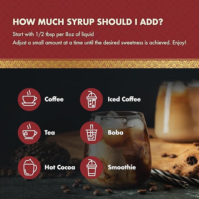 ChocZero Sugar Free Hazelnut Syrup for Coffee - Keto Flavoring Syrups - Low Calorie Simple Syrup for Flavored Drinks – 26.5 Ounces