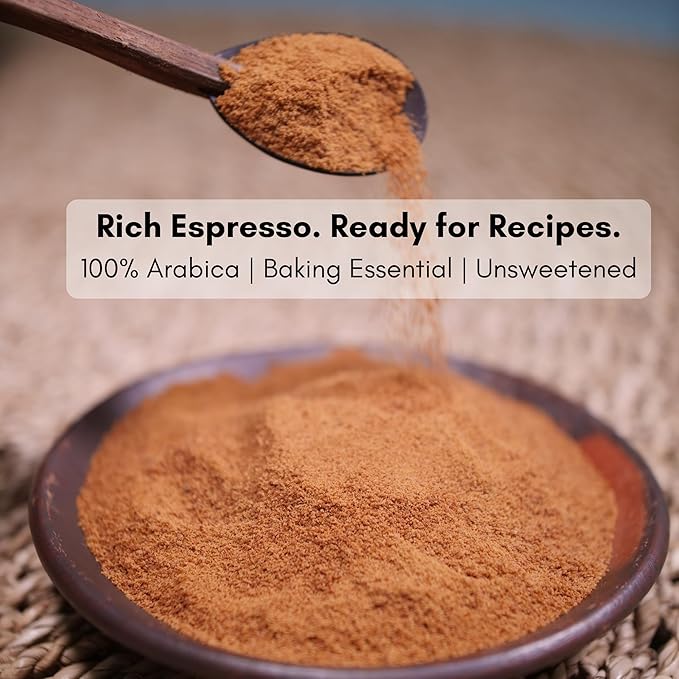 Civilized Coffee Espresso Powder Grande – Premium Colombian Coffee for Baking, Desserts & Smoothies, Non-GMO, Medium Roast, Fine Ground (6 oz)