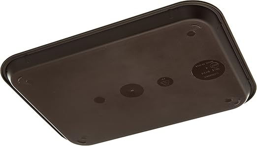 Carlisle FoodService Products CT101469 Cafe Standard Plastic Cafeteria/Fast Food Tray, NSF Certified, BPA Free, 14" Length x 10" Width, Chocolate (Pack of 24)