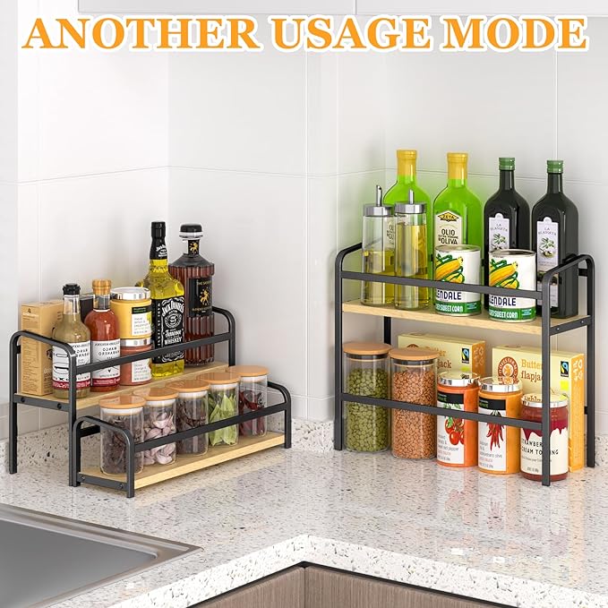 DTUQYX Coffee Syrup Organizer Free-Installation: 12 Bottles Capacity Syrup Rack 3 Tier for Coffee Bar Station, Wine Rack for Countertop, Tiered Spice Rack Organizer for Cabinet, Bottle Display Shelf