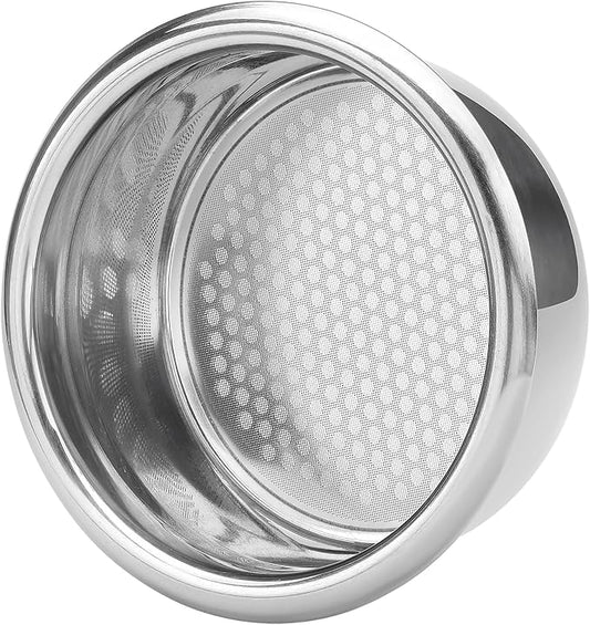 Normcore 58mm 22g Precision High Extraction Filter Basket, Double Layer Portafilter Basket Filter, 304 Stainless Steel, 0.8mm Thickness, Comes with a 58.5mm Puck Screen, 22 Gram