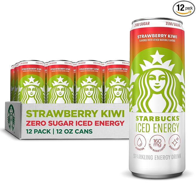 Starbucks Iced Energy, Strawberry Kiwi, 12 Fl Oz Cans (Pack of 12)