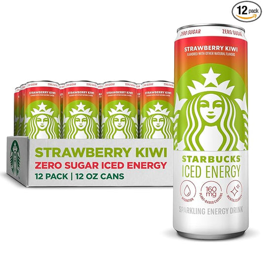 Starbucks Iced Energy, Strawberry Kiwi, 12 Fl Oz Cans (Pack of 12)