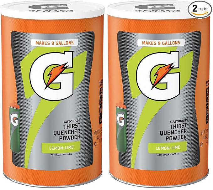 Gatorade Thirst Quencher Powder, Lemon Lime, 76.5 Ounce,Pack of 2