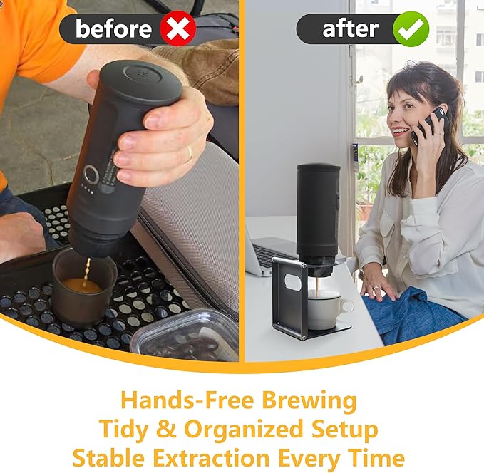 KAGWON Foldable Universal Electric Travel Coffee Machine Stand, Portable Espresso Maker Stand, Lightweight Pour Over Coffee Stand, Easy to Carry & Ready to Use