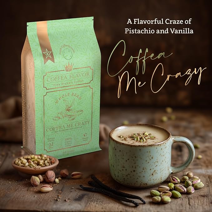 Flavored Ground Coffee – Organic 100% Arabica, Single Origin, 16oz Bags – by Coffea Flavor (standard, Coffea Me Crazy)