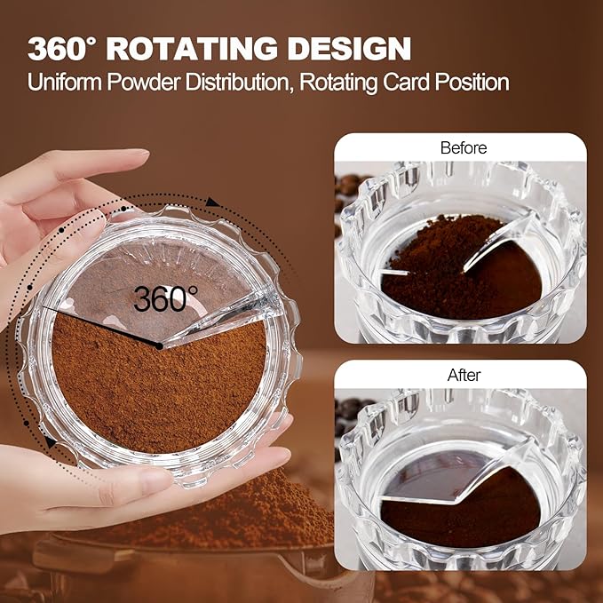 Moka Pot Dosing Funnel Transparent Mocha Dispenser Precise Volume Control Perfect Extraction Ratio for 6 Cup Aluminum Espresso Stovetop Coffeemaker-L72mm