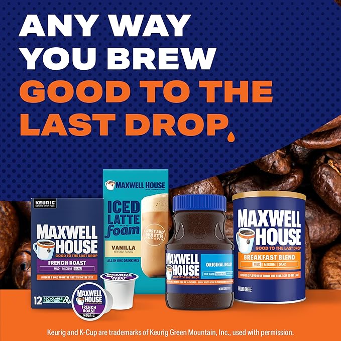 Maxwell House Breakfast Blend Ground Coffee, Light Roast, 11 Ounce Canister