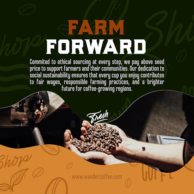 Crème Brûlée Flavored Coffee – Silky Vanilla Custard & Caramelized Sugar Notes | Whole Bean, Ground, or Decaf | Medium Roast Arabica | Gourmet Dessert-Inspired Blend | 1lb Bag by Wander Coffee