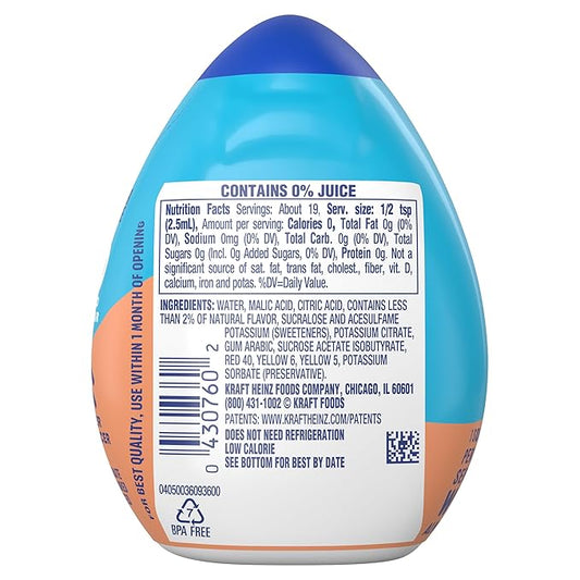 Mio Liquid Water Enhancer, Mango Peach, 1.62 OZ, (Pack of 5)