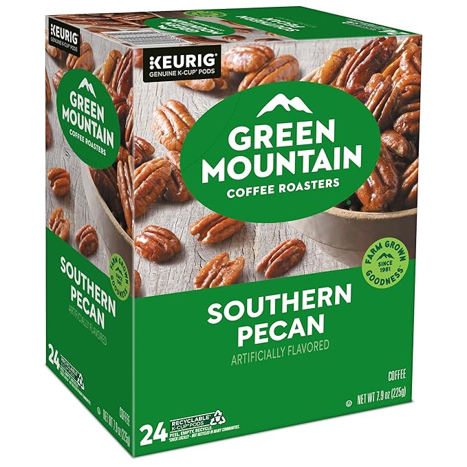 Green Mountain Coffee Roasters Southern Pecan Keurig Single-Serve K-Cup pods, Light Roast Coffee, 96 Count