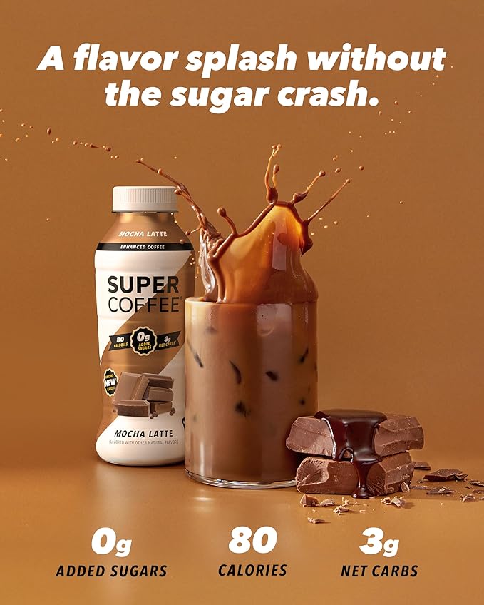 Super Coffee, Keto Protein Coffee (0g Added Sugar, 10g Protein, 70 Calories) 12 Fl Oz | Iced Smart Coffee Drinks - LactoseFree, SoyFree, GlutenFree (12 Fl Oz (Pack of 12), Core 3 Variety)