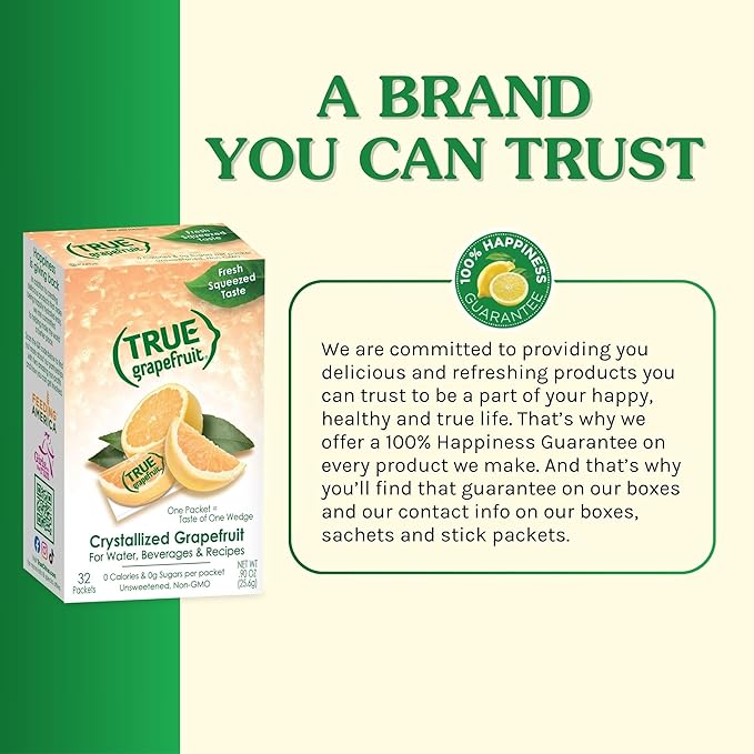 TRUE Grapefruit Water Enhancer, Bulk Dispenser, 500 Count (Pack of 1), 0 Calorie Drink Mix Packets For Water, Sugar Free Grapefruit Flavoring Powder Packets