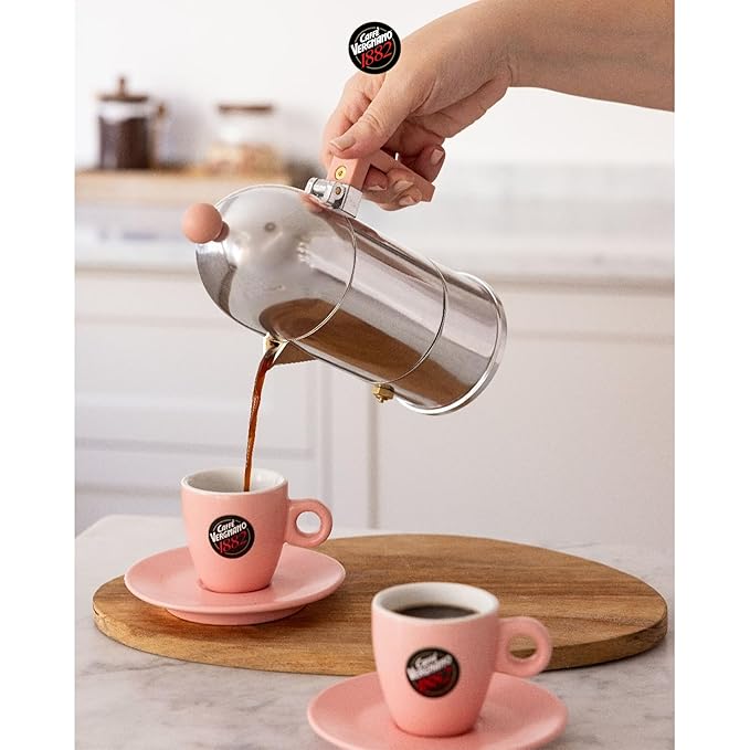 Caffe Vergnano 1882 Gran Aroma Whole Bean Arabica Medium Espresso Roast Coffee, 2.2lbs Bag - Italian Coffee Beans with Rich notes of Cocoa, Spices & Dried Fruit, Intensity 8/10-1000g Bag (2 Pk)