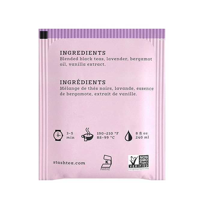 Stash Tea Breakfast In Paris Black Tea - Caffeinated, Non-GMO Project Verified Premium Tea with No Artificial Ingredients, 18 Count (Pack of 6) - 108 Bags Total