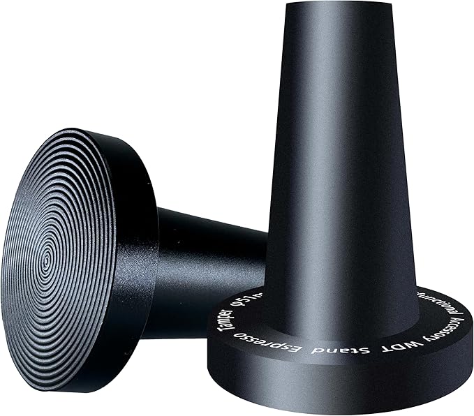 NEOUZA Coffee WDT Holder Tamper 2 in 1 Multifunctional Espresso Accessories Stand, Ripple Base, WDT Not Included (51mm Holder Black), WDT-04MM