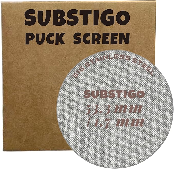 Espresso Puck Screen for Breville Espresso Filter Screen - Lower Shower Screen for Ninja Luxe Espresso Puck Screen 316 Stainless Metal Contact Screen Portafilter Basket Mesh (1, 53.3mm)