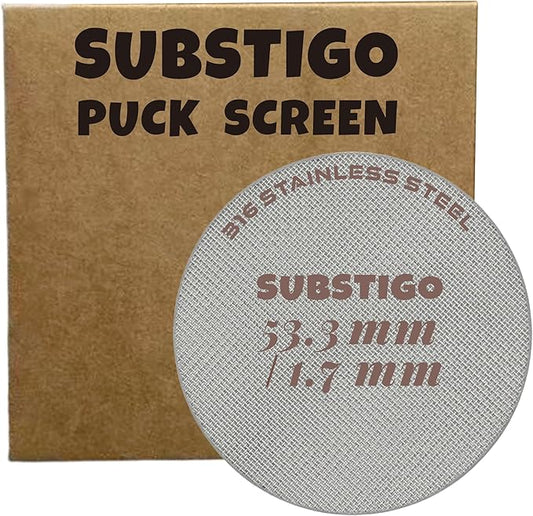 Espresso Puck Screen for Breville Espresso Filter Screen - Lower Shower Screen for Ninja Luxe Espresso Puck Screen 316 Stainless Metal Contact Screen Portafilter Basket Mesh (1, 53.3mm)