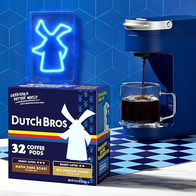 Dutch Bros® Unflavored Coffee Variety Pack, 32 Count, Single Serve Coffee Pods for Keurig K-Cup Brewers