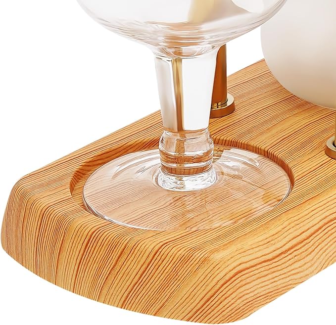 Yoodqoe Balance Siphon Coffee Maker, Belgium Royal Family Balance Syphon Siphon Coffee Maker, Unique Gravity Vintage Cafe Maker for Home Kitchen Barista Use, 500ml Glass Carafe