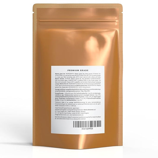 "Matcha Tea Powder, Authentic Japanese Unsweetened Pure Matcha, Premium Grade from Kagoshima Volcanic Soil, Green Tea Powder 1.06oz (30g)"