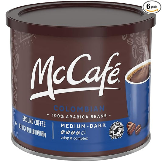 McCafe Ground Coffee Colombian, 24 Ounce (Pack of 6)