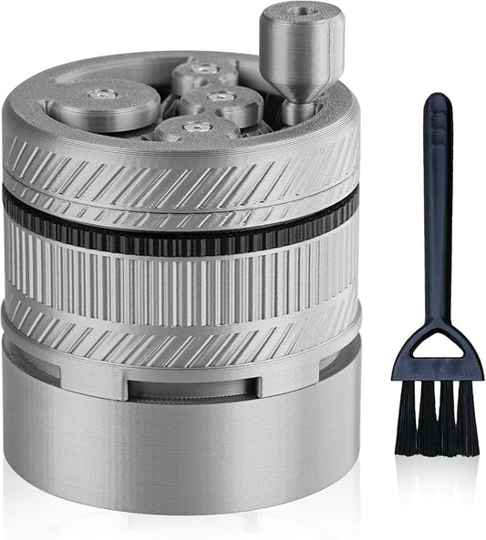 ShanSon WDT Espresso Tool with Brush Base Coffee Powder Distributor Needle WDT Tool for Barista Coffee Bar Espresso Distribution Tool,58mm,Gray&Black