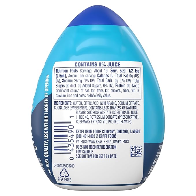 MiO Liquid Water Enhancer,1.62 Fluid Ounce (Blueberry Lemonade, Pack - 6)