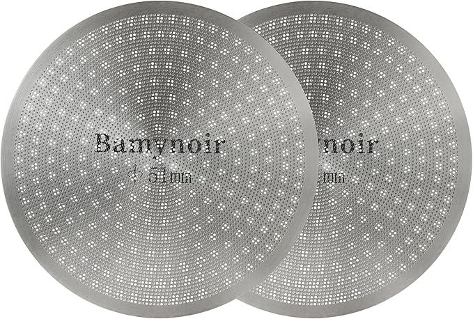 2pack Espresso Puck Screen,51mm Puck Screen Compatible With Espresso Portafilter 51mm,Mesh Plate For Espresso Coffee Filter Basket,0.65mm Thickness,150μm,Stainless Steel (2 packs 51mm)