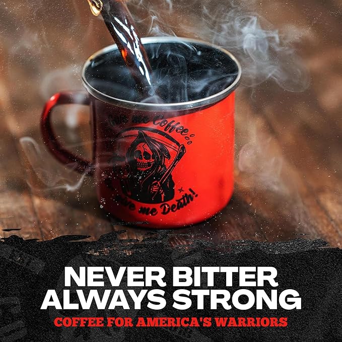 Blackout Coffee Brewtal Awakening Ground Coffee – Dark Roast, Bold Flavor – Freshly Roasted 12oz Bag