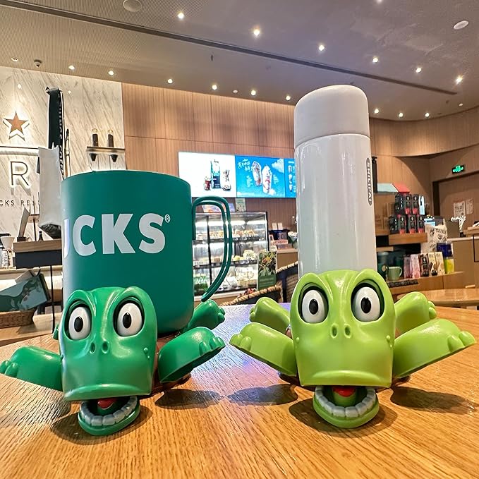 JOD® Turtle Coaster, 3D Printed Funny Tea Coasters with Interactive Expression, 2PC Turtle Cup Holder,Liftable Limbs & Expressive Face Turtles,Tortoise Lover Gag Gifts(2pc-Light Green Green)