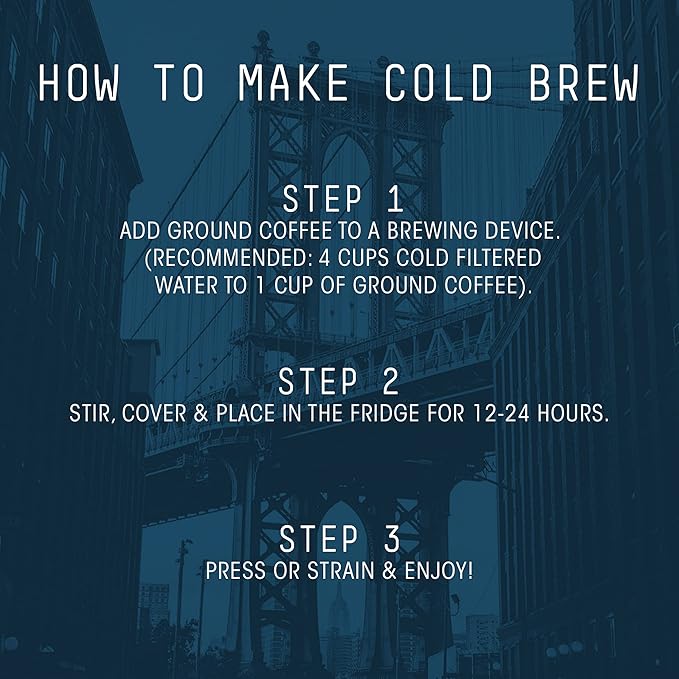 Stone Street Cold Brew Coffee, Low Acid, 100% Arabica, Gourmet Coffee - Breakfast Blend, Medium Roast, Coarse Ground, 5 LB