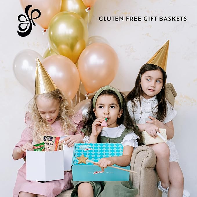 Gluten Free Palace Variety Snacks Gift Basket – Gluten Free, Dairy Free & Vegan Healthy Christmas Snack Box for Adults – Holiday Gift Basket for Families, Friends, & Corporate Gifts for Christmas & New Year (40 Count)