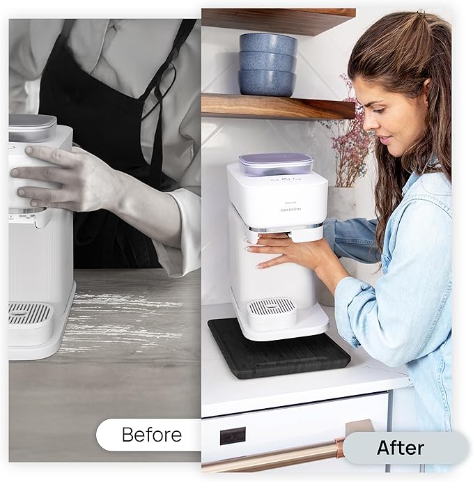 Ibyx Elegant Sliding Tray for Your Coffee Maker & Heavy Kitchen Appliances - Sturdy, Slides Easily from Under The Cabinet (Black, 9.5”W x 14”D)