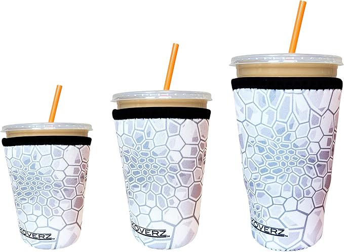 Koverz 3-Pack Iced Coffee Sleeve SET OF 3 - Camo White