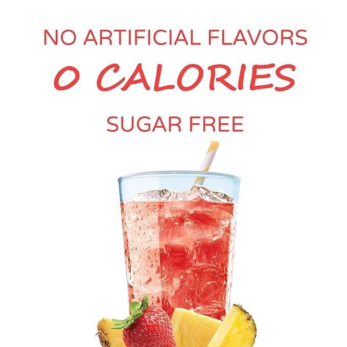 Crystal Light Liquid Strawberry Pineapple Refresh Energy Drink Mix with Caffeine (1.62 fl oz Bottle) (Pack of 1)