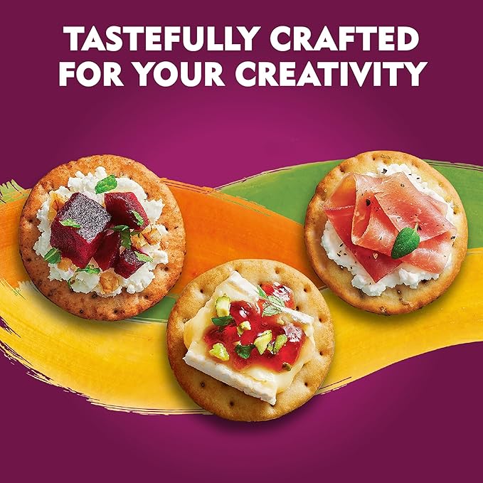 Toasteds Crackers, Cracker Collection, Lunch Snacks, Variety Pack, 12oz Box (1 Box)
