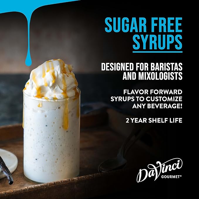 DaVinci Gourmet Sugar-Free Vanilla Syrup, 25.4 Fluid Ounces (Pack of 1)
