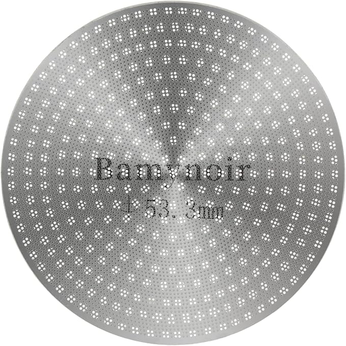 Espresso Puck Screen,53.3mm Puck Screen Compatible With Breville Portafilter 54mm,Mesh Plate For Espresso Coffee Filter Basket,0.65mm Thickness,150μm,Stainless Steel (1 Packs 53.3mm)