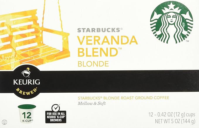 Starbucks Veranda Blend Blonde, K-Cup 12-count