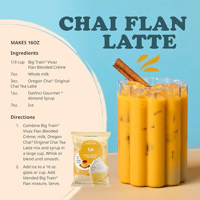 Big Train Vivaz Flan Blended Crème Beverage Mix, 3.5 Pound (Pack of 1)