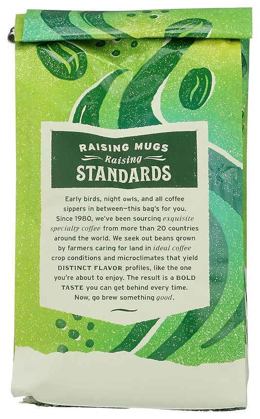Whole Foods Market, Organic Early Bird Blend, Medium Roast Ground Coffee, Cocoa & Roasted Nuts, 12 Ounce