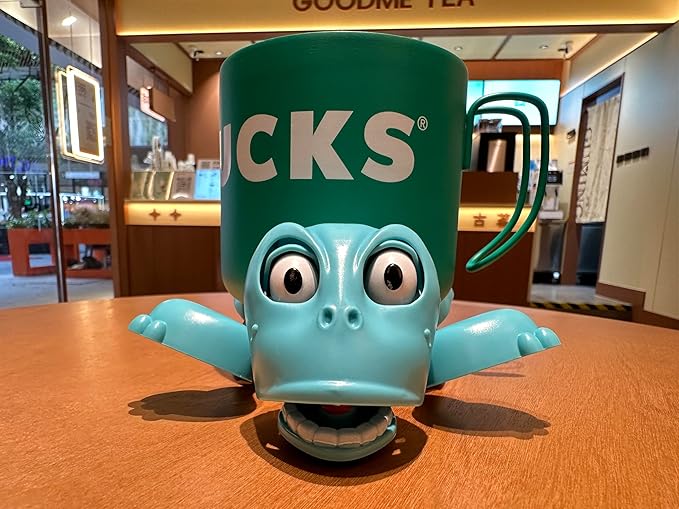 JOD® Turtle Coaster, 3D Printed Funny Tea Coasters with Interactive Expression, Turtle Cup Holder, Liftable Limbs & Expressive Face for Turtles,Tortoise Lover Gag Gifts Home Decor(Blue Pro)