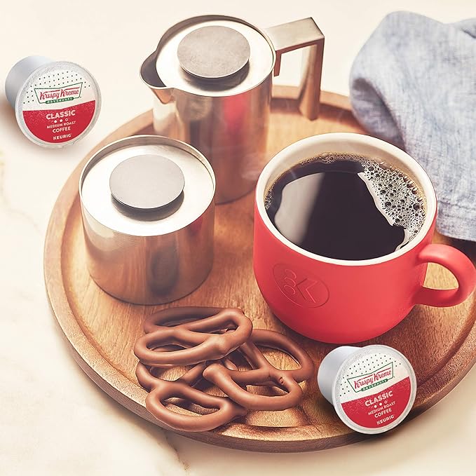 Krispy Kreme Doughnuts Classic, Keurig Single Serve K-Cup Pods, Medium Roast Coffee 48 Count